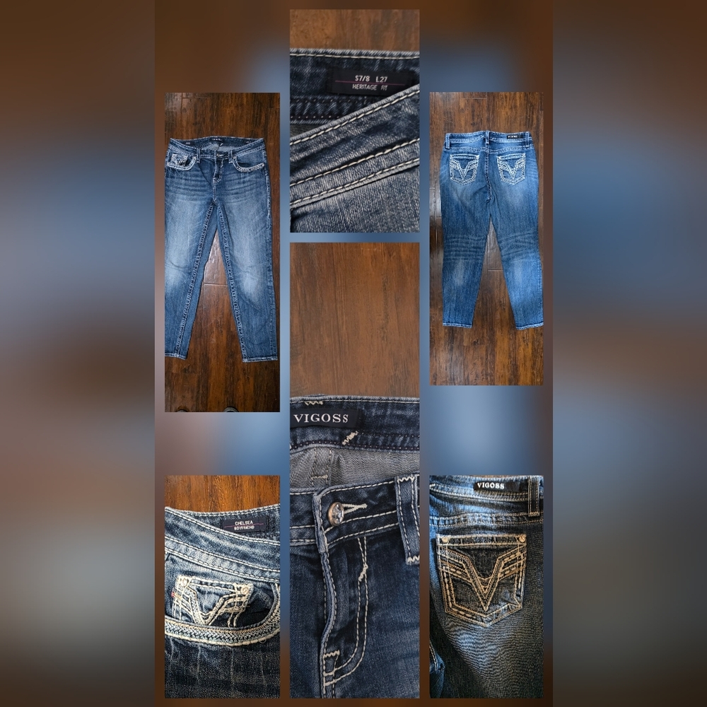 Vigoss Women's Deep Blue Bootcut Jeans